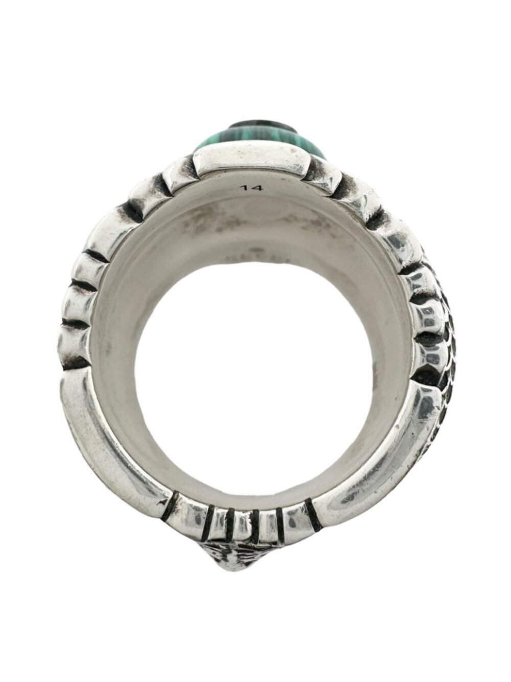 Gucci Ring Snake Malachite Silver - Picture 2 of 9